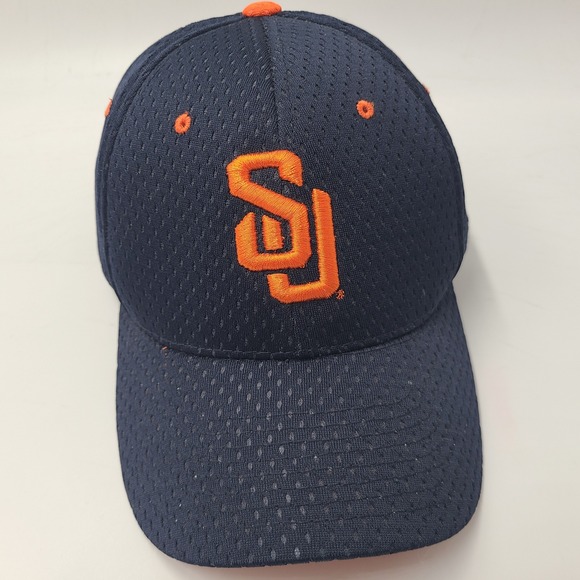 Zephyr Other - Syracuse Orange Hat Fitted M-L Jersey Mesh Zephyr Blue Orange NCAA University